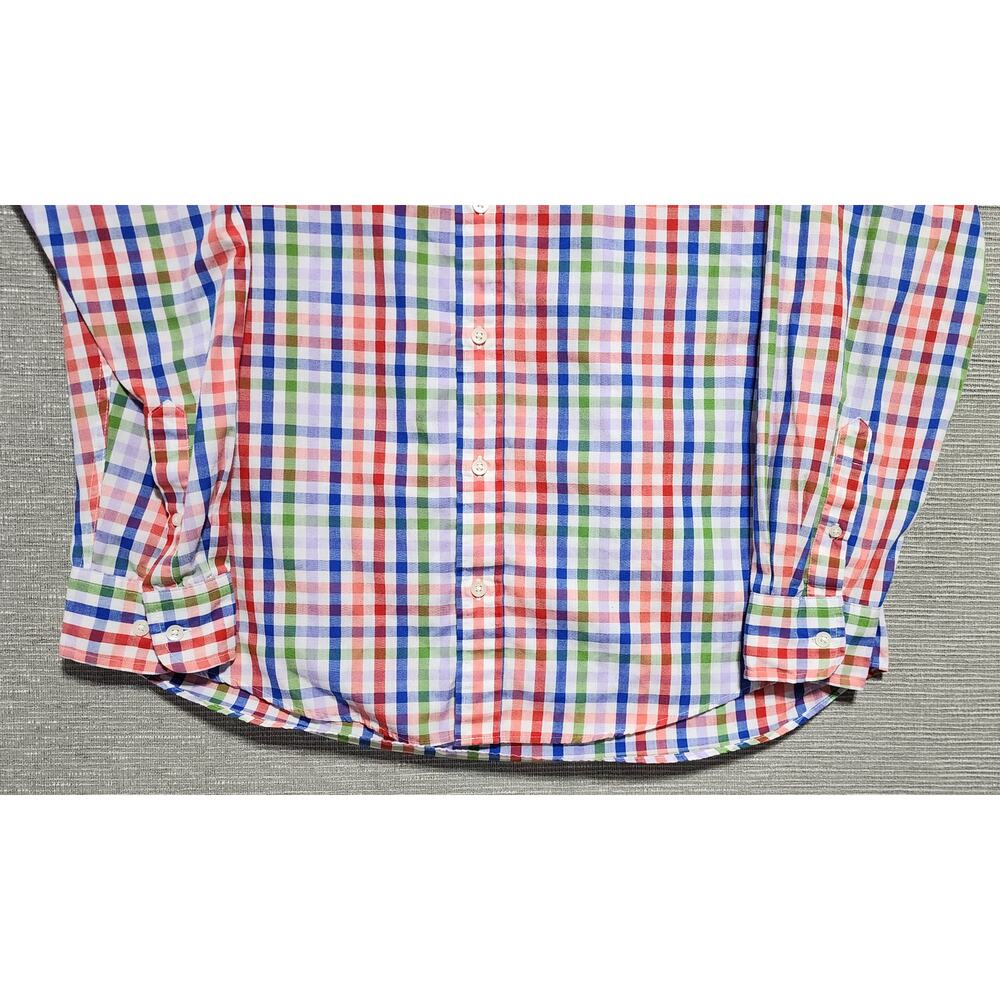 Saddlebred Men’s Big Tall LT Plaid Button Down Shirt‎ Long Sleeve Multicolor - Picture 4 of 11